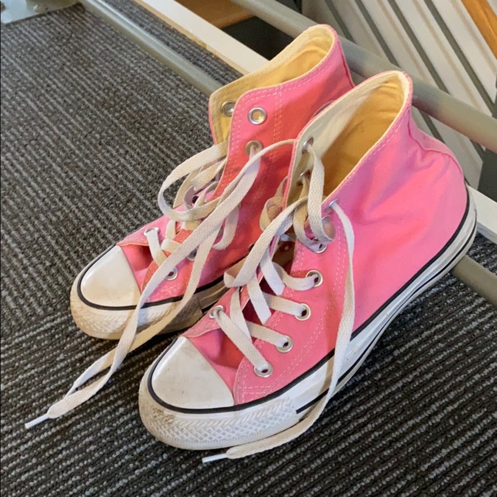 Pink Converse High Tops